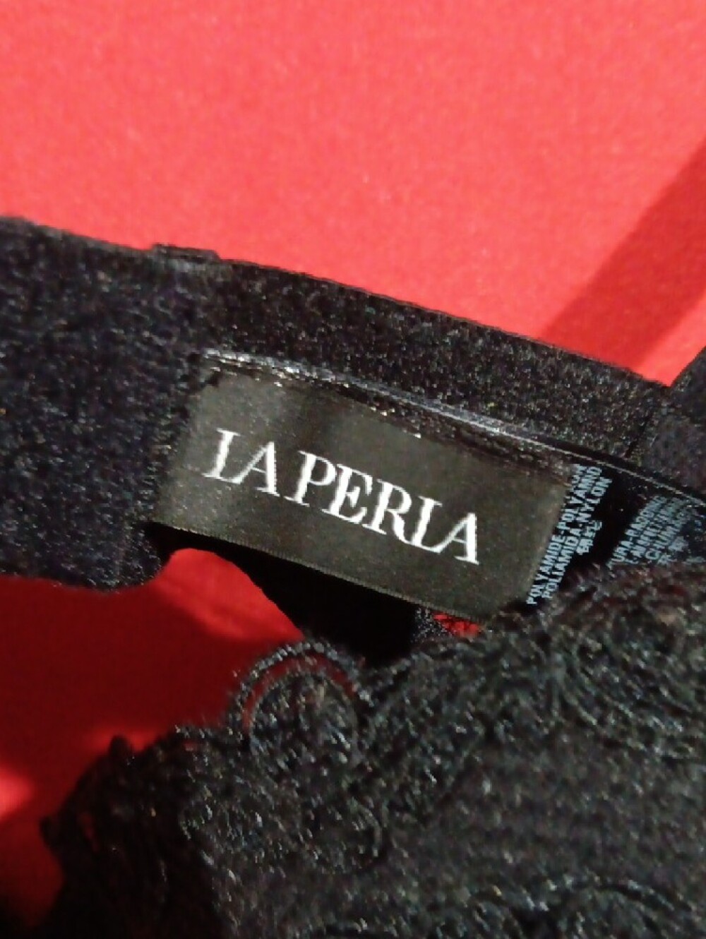 La Perla Black Embroidered Balconette Bra - Picture 2 of 5